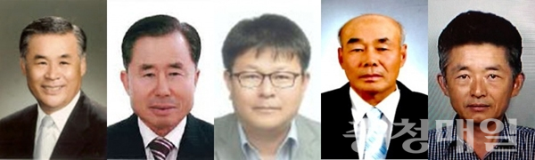 사진 왼쪽부터 윤태한(71), 김병옥(68), 신찬식(48), 박상원(69), 이철희(69)씨.