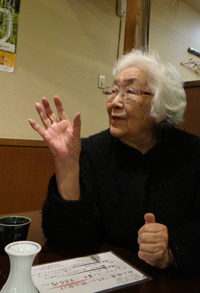 2005년 야마나시가네코후미코연구회를 결성해 현재까지 이끌어 오고 있는 사토 노부코 회장. 사토 회장은 “후미코는 자유롭고 솔직한 여성”이라며 그동안의 연구회 활동 등 취재에 많은 도움을 주었다.