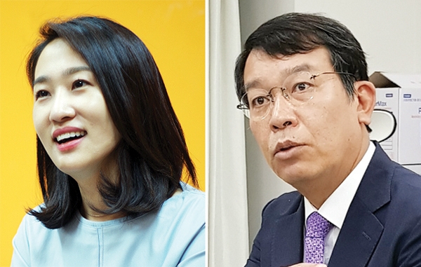 왼쪽부터 김수민 의원, 김종대 의원