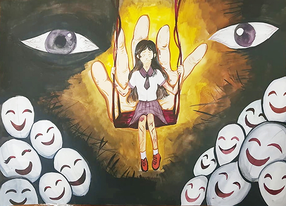 ‘2019 제25회 전국 꿈나무 육성 그림·포스터 공모전’에서 대상을 수상한 한림디자인고등학교 이은규 학생 작품.
