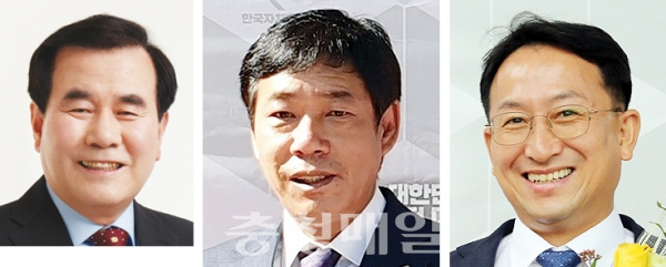 왼쪽부터 김지철 충남교육감, 정병기 충남도의원, 이현호 서천군의원