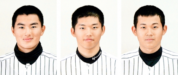 왼쪽부터 박준영, 노석진, 이명종 선수.