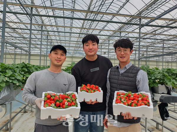 ㈜당진청농 청년농업인(왼쪽부터 우민재, 공현, 최성원)