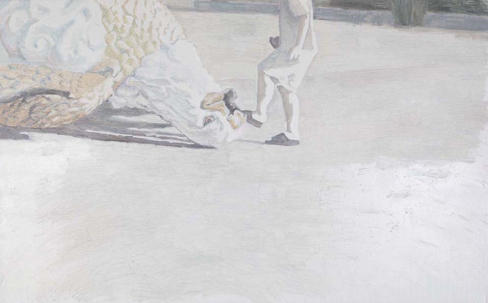 장동욱 作 ‘생존확인’, 2021, oil on canvas, 72.7x116.8㎝.