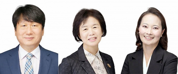 왼쪽부터 김홍래·이경애·이윤진 교수