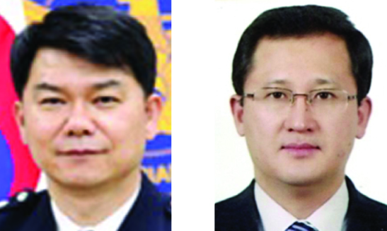 최기영(왼쪽), 나원오 경무관.